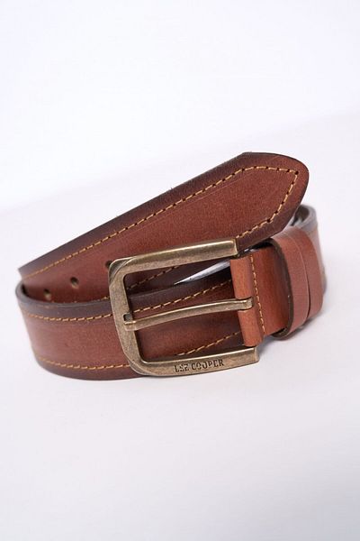 Lee Cooper Men's leather belt with logo details