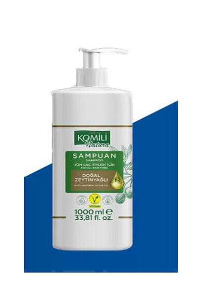 Komili Vegan Natural Olive Oil Shampoo 1000 ml