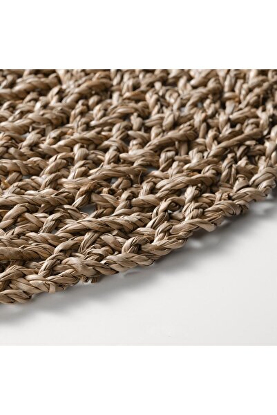 IKEA IHÅLLIG Place mat, natural/seagrass, 37 cm