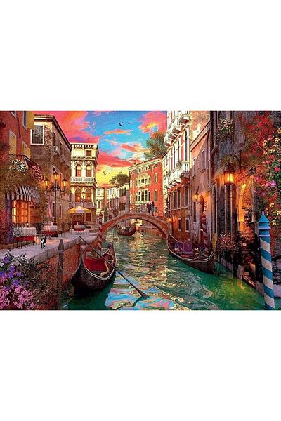 RAVENSBURGER رافينسبورجر - لغز البندقية الرومانسية، 1000 قطعة، للبالغين والأطفال من سن 12 عامًا فما فوق