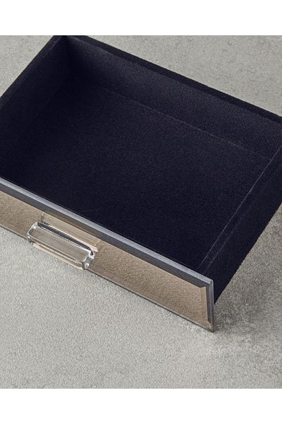 English Home Valeria Glass Mirrored Decorative Box Bronze 17X12X9,5