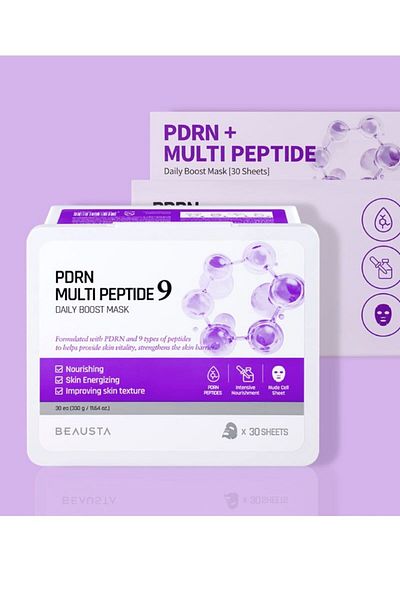 BEAUSTA Pdrn Multi Peptide / Multi Peptide Strengthening Anti-Wrinkle Mask 30 Pieces