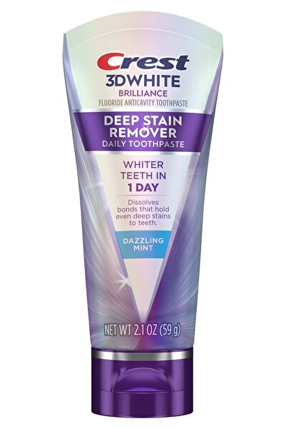 CREST 3DWhite Brilliance Deep Stain Remover Dazzling Mint Diş Macunu 59GR