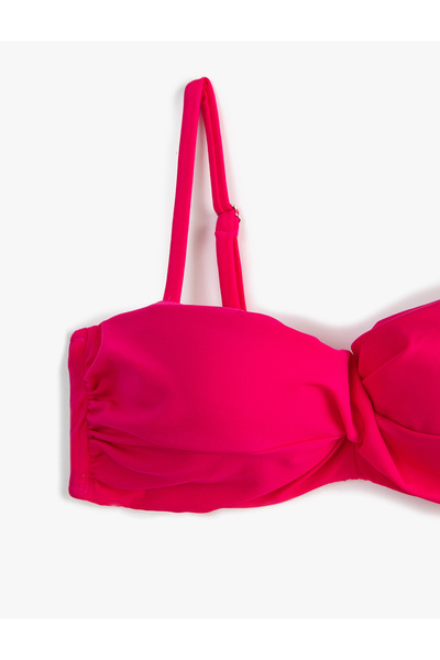 Koton Push-Up-Bikinioberteil, gepolsterte Bügel, abnehmbare Träger