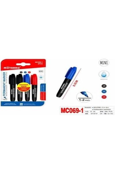 MOTARRO Permanent Marker Set Fine Tip Markers for Writing, Drawing, Labeling & Office Use