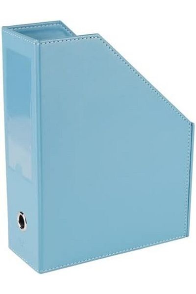 KDROĞLU Kdroglu Magazine Holder Synthetic Leather Table Top Document/File Organizer 23 * 30 * 9 Cm. Turquoise New Design