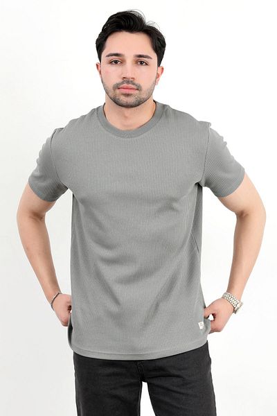 JB John Borners Tricou din bumbac cu etichetă pentru bărbați 2915-1