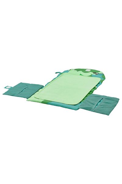 IKEA Grönfink Foldable Babycare Mat Green 70x35 Cm – Portable, Padded Changing Mat |
