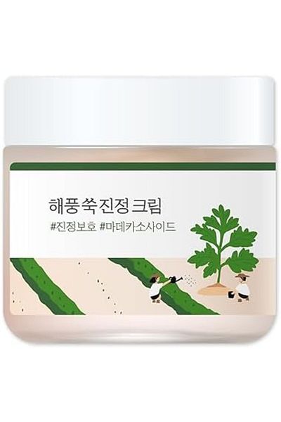 Round Lab ROUND LAB Mugwort Calming Cream 80ml / Soothing, Moisturizing, Madecassoside, Calming Cream