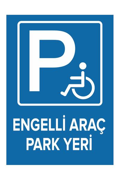 New Jargon Engelli Yeri Park Edilmez Levhası - Sac Malzeme 50x70cm