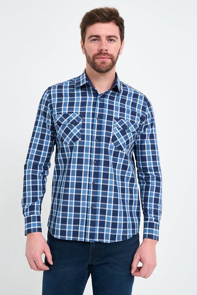 Lee Cooper Camasa barbat cu model in carouri si buzunare