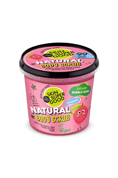 organic shop مقشر طبيعي للجسم بنكهة الليتشي، مُنعم للبشرة، 360 مل