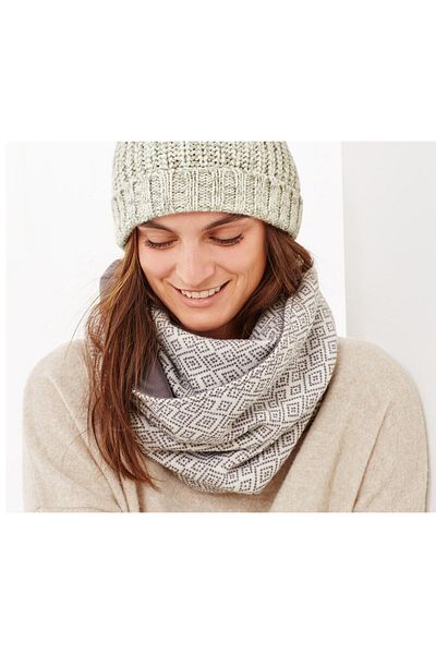Tchibo Knitting Polar Shawl, Grey Multi
