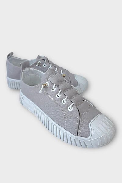 Liger Unisex Ευκολοφόρετα Αθλητικά Λινά Παπούτσια Αθλητικά Παπούτσια με Λαστιχένια Δαντέλα ΓΚΡΙ