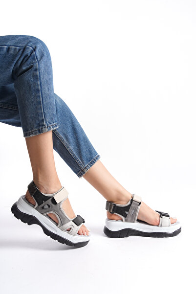 Solo Bag DEL'SOLERA Günlük Ortopedik Taban Ergonomik Rahat Hafif Şık Cırtlı Ayarlanabilir Tokalı Sandalet