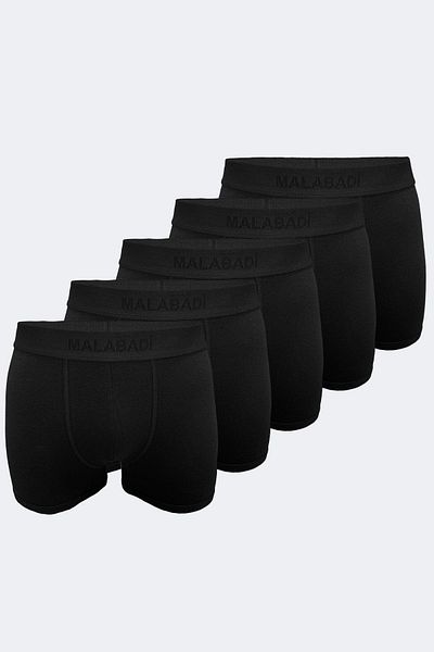 Malabadi Milan Modal Ανδρικά Boxer 5 Pack - Μαύρο Mb14