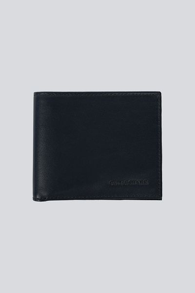 PAUL&SHARK Men's Logo Embossed Multi-Card Compartment Navy Blue Wallet E16P0790-13
