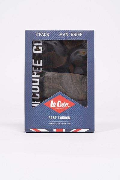 Lee Cooper Set of 3 pairs of briefs with logo