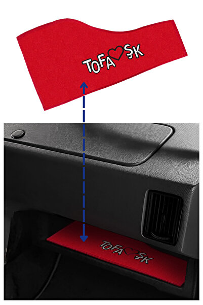 TUSBA MARKET Tofaş Şahin Doğan Kartal Torpido Alt Sehpa Koruma Halısı | Tofaş...