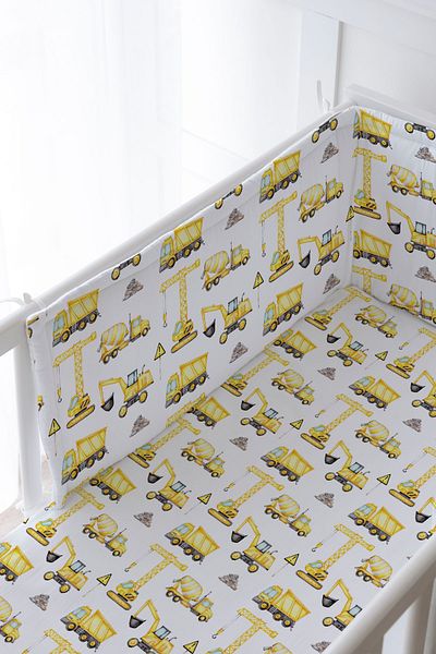 Tuğba Kuğu Baby Bedside Protector and Printed Sheet Sleeping Set - İconic Series - Business Machinery