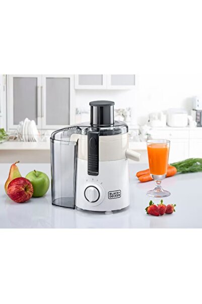 Black&Decker Juice Extractor with Large Feeding Chute 950 ml 250 W JE250-B5 White