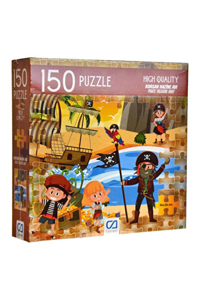 CA Games Korsanlar 150 Parça 34x24cm Çocuk Puzzle Yapboz Serisi