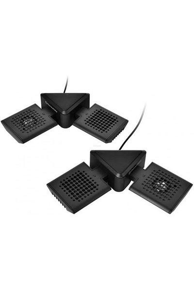 THERMALTAKE Thermaltake Satellite 2-in-1 Laptop Cooler, Stereo Speaker (Black)