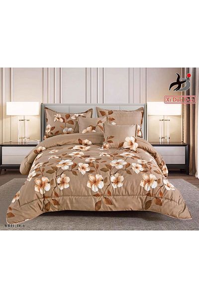 XI DUO Summer printed double quilt set, 6 pieces, 230 x 250 cm