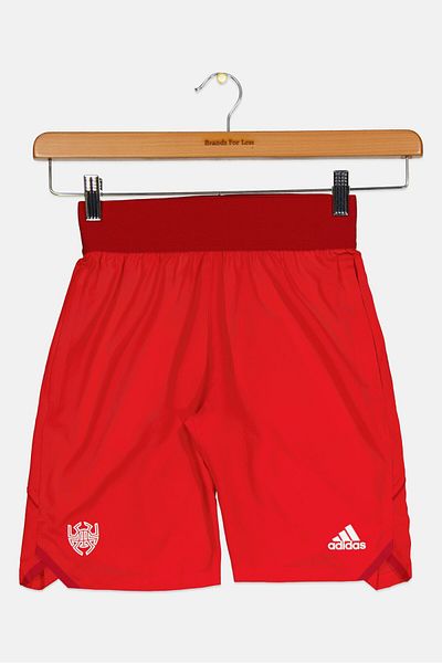 adidas Kids Boy Brand Logo Training Shorts, Red