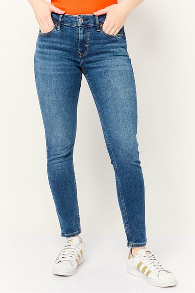 Esprit Women Skinny Fit Washed Stretchable Denim Jeans, Blue