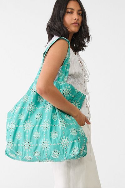 Stradivarius Embroidered fabric bag
