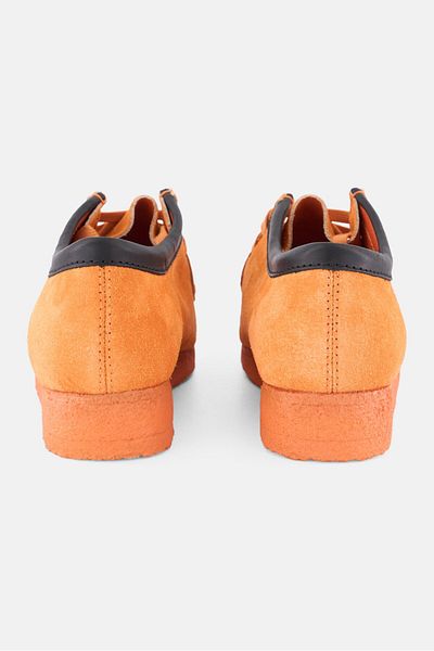 CLARKS Men Wallabee Lace Up Casual Shoes, Orange