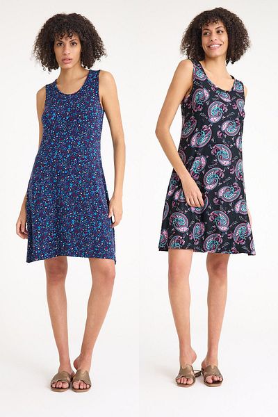 COTENCONCEPT 2 τμχ Flowy άνετο φόρεμα με χοντρές τιράντες casual