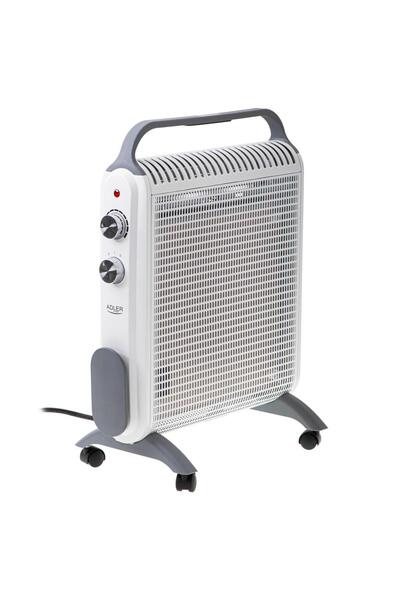 adler Convector electric Adler AD 7750, 2000 W, 2 trepte putere, IP24 (Alb/Gri)