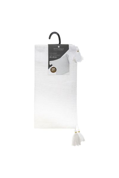 Atmosphera Slun Tassel Detail Square Shaped Cushion Cover 40 x 40cm