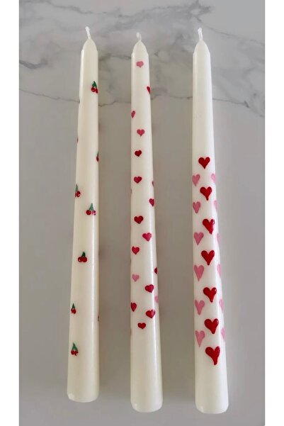 YABA 3 ADET KALPLİ MUM