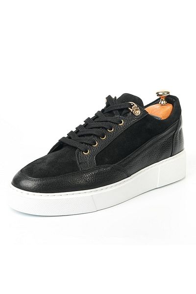 TETRİ Servillius Model Genuine Leather Men's Black Casual Shoes