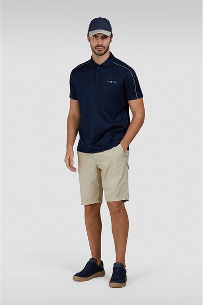 PAUL&SHARK Men's Regular Fit Golfe T-Shrt - Yellow Short Sleeves, Cotton, Stripe