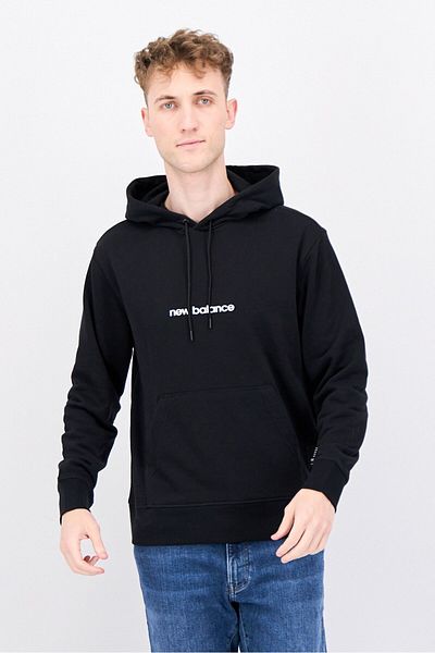 New Balance Men Sportswear Fit Long Sleeves Outdoor Hoodies, Black