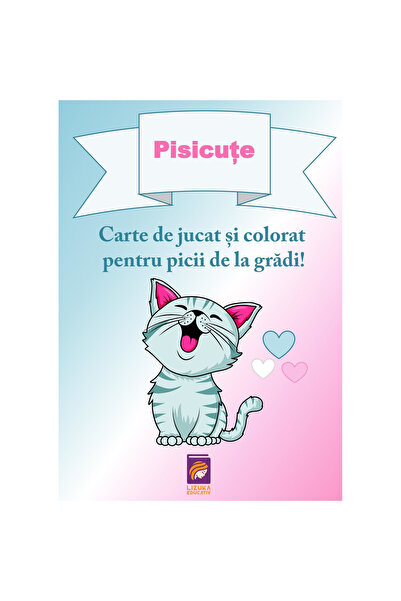 Lizuka Educativ Pisicuțe. Un joc și carte de colorat pentru copii de grădiniț...