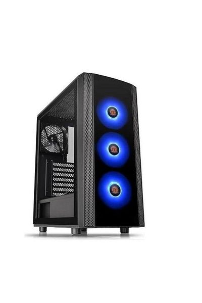 THERMALTAKE Carcasa Thermaltake Versa J25, Tempered Glass, RGB (Negru)