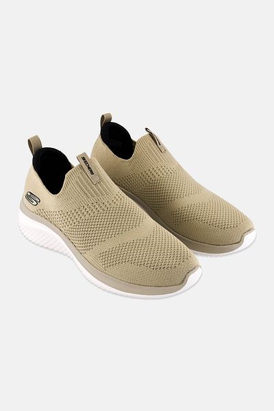 SKECHERS Men Ultra Flex Demchek Slip On Outdoor Shoes, Taupe