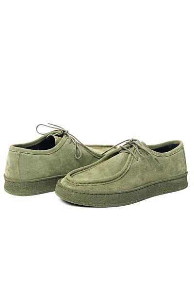 TETRİ Men's Khaki Casual Shoes - Alviso Longo Model, Genuine Leather Handmade