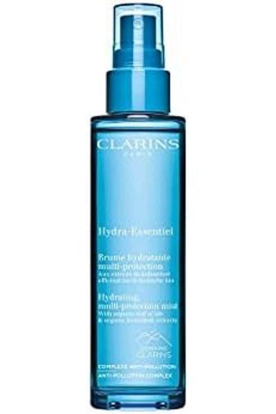 Clarins Hydra Essentiel Hydrating Multi Protection Mist Anti Pollution Complex 2.5 Ounce, clear