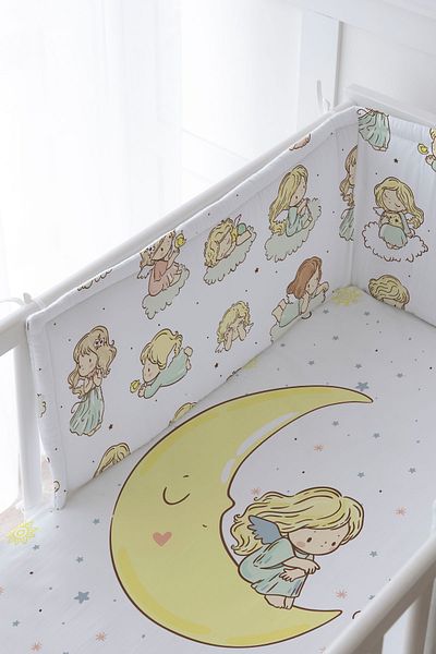 Tuğba Kuğu Baby Bedside Protector and Printed Sheet Sleeping Set - Iconic Series - Dream Big