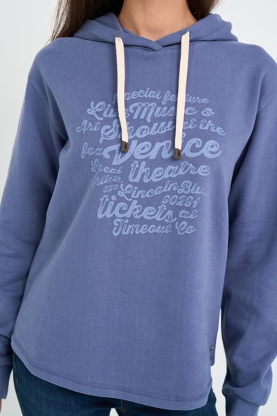 Timeout Hanorac dama cu gluga si imprimeu texturat