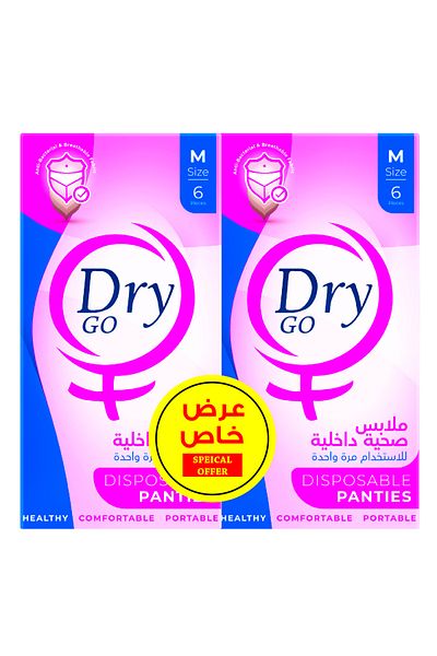 DRY Dry Go Disposable Underwear - 12 Pieces - Size M, Special Offer