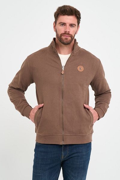 Timeout Men's sweatshirt with zipper and logo