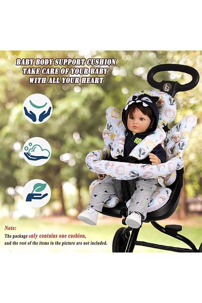 COOYA Baby Car Seat Insert, 2-in-1 Carseat Head & Body Support, Head Neck Seat Insert Pad for Body Support