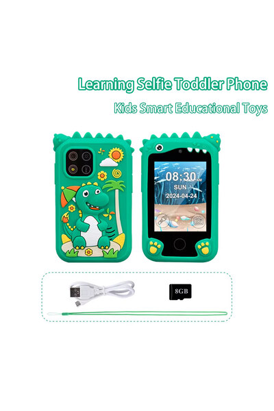 Choice ألعاب تعليمية ذكية للأطفال من Green Kids، مشغل موسيقي، هاتف سيلفي للأط...